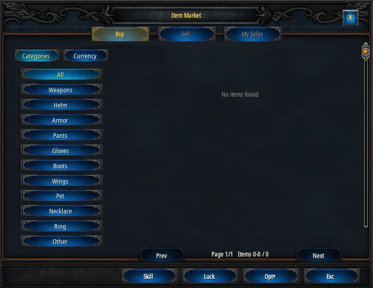 DamageMU ITEM MARKET